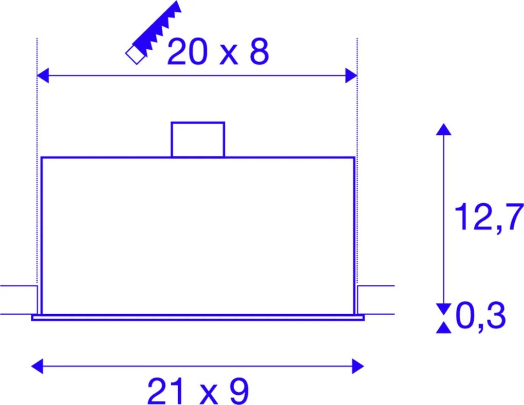 SLV KADUX 115531 Beépíthető spotlámpa 3x50W/GU10 IP20