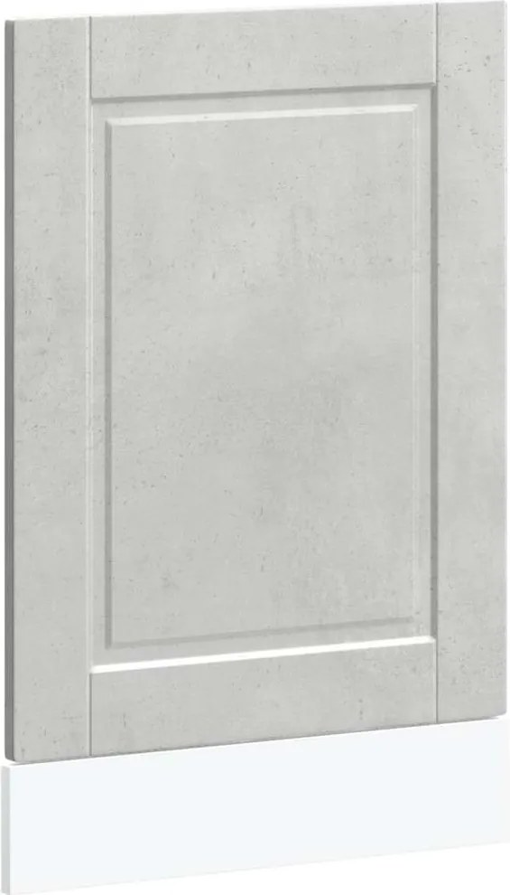 vidaXL mosogatógép panel "Porto" Beton szürke 45x1,5x67 cm Mérnöki fa