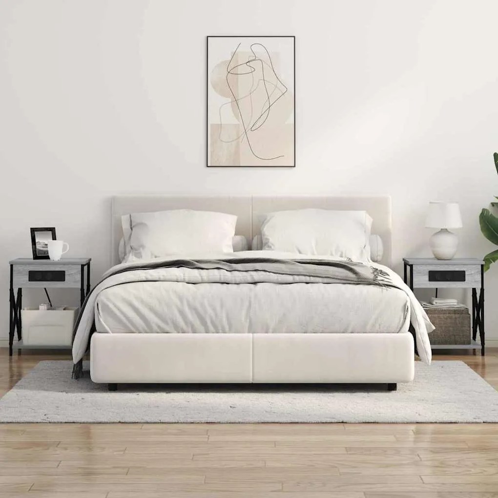 Éjjeliszekrény 2 pcs Szürke sonoma 41 x 31 x 51 cm Faanyag