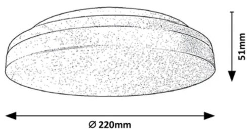 Rabalux - LED Fürdőszobai mennyezeti lámpatest LED/18W/230V IP54 3000K/4000K/6000K