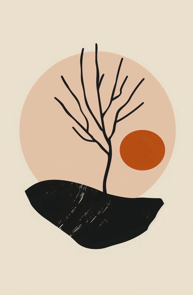 Poszter 56,6x86,4cm Meztelen fa