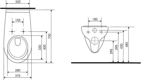 Függesztett WC + ETIUDA WC-ülőke + SIGMA nyomólap + beépíthető modul + alátét