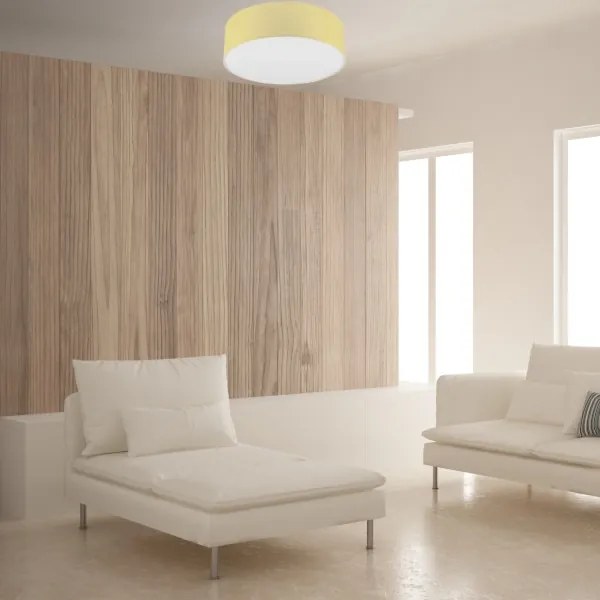 Mennyezeti lámpa SIRJA PASTEL DOUBLE 4xE27/15W/230V átm. 45 cm sárga