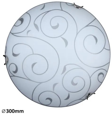 RÁBALUX 3852 HARMONY LUX Ufo Lámpa Króm Köröm E27 IP20