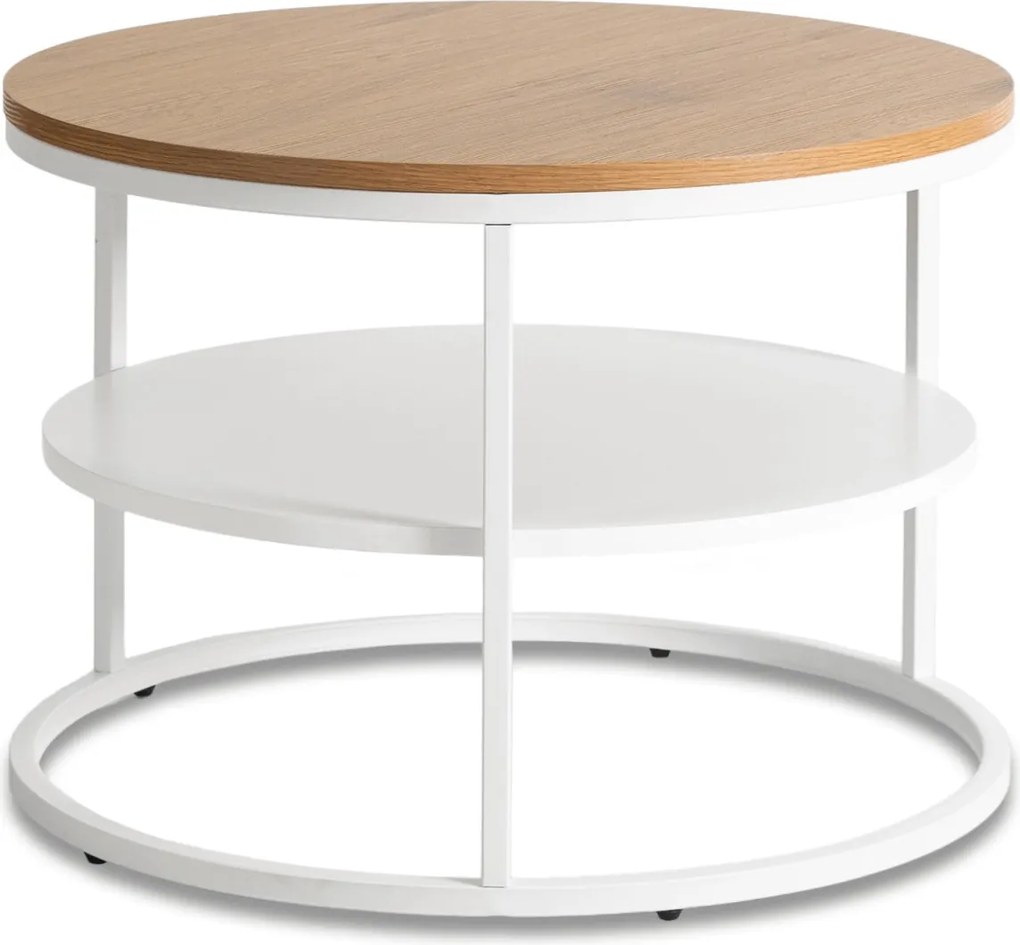 Asztal tölgy/fehér színben BEST