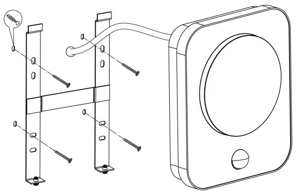 Eglo 99584 - LED Kültéri fali lámpa érzékelővel MADRIZ LED/9W/230V IP44