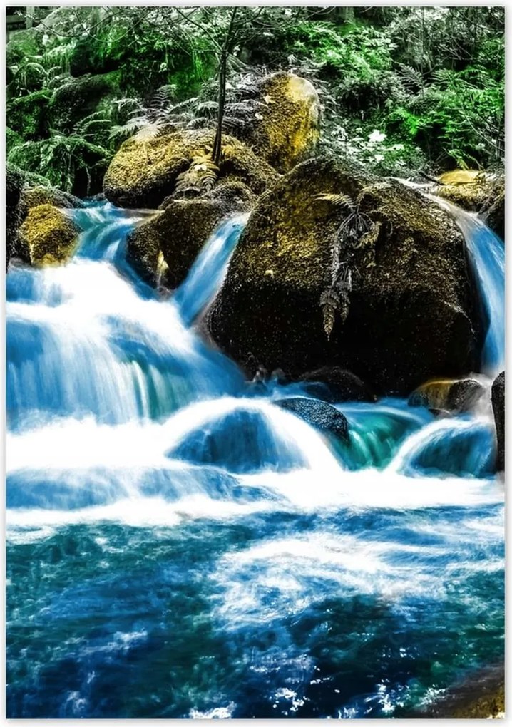 Poszterek 70x100 Hegyi vízesés