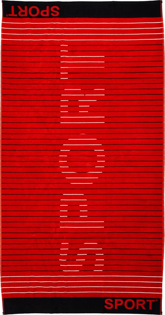 SPORT Strandtörölköző piros 165x90cm