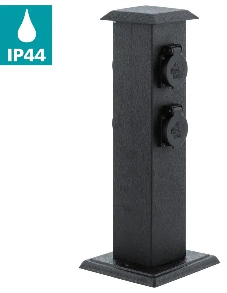 EGLO 93426 - kültéri kert oszlop aljzatokkal SCHUKO IP44