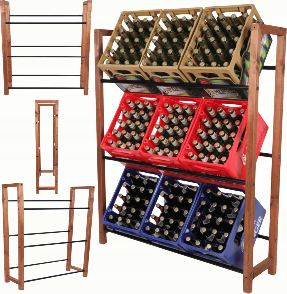 Italtartó állvány Sörszállító állvány Fém Öko Rudak