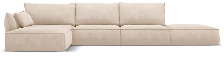 Bézs sarokkanapé (bal oldali) Vanda – Mazzini Sofas
