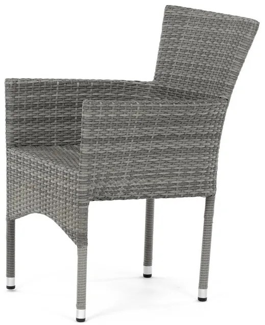 Szürke Polyrattan Kerti Szék, Fém Vázzal. AZC-S2118 GREY