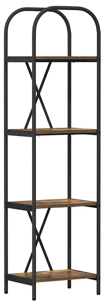 Könyvespolc Füstölt tölgy 40 x 30 x 146 cm Faanyag