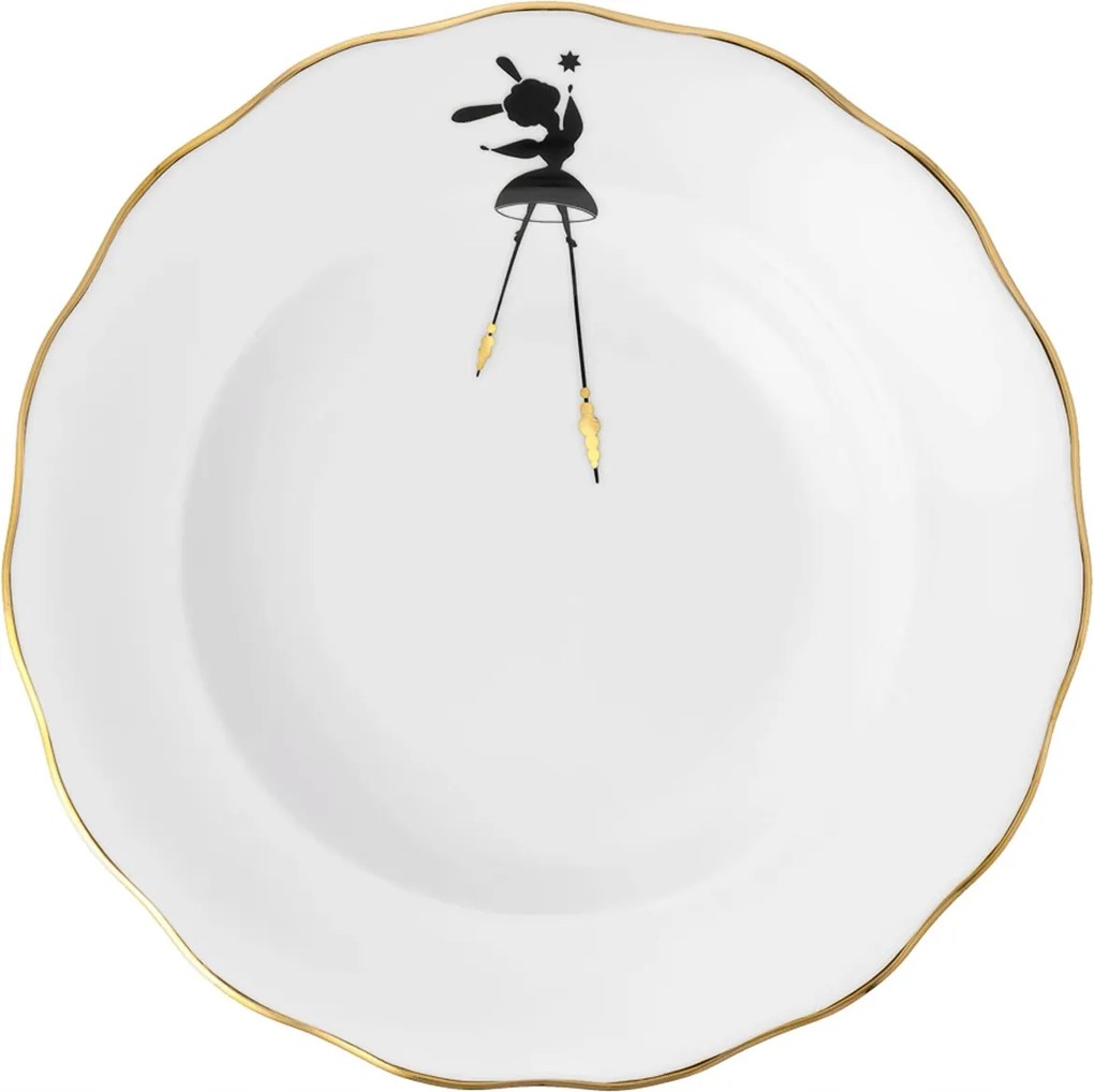 Mélytányér 22,5 cm Alaska Circus Black Ćmielów