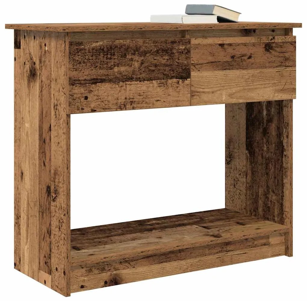 antik fa konzolasztal fiókokkal 85,5x38,5x74,5 cm