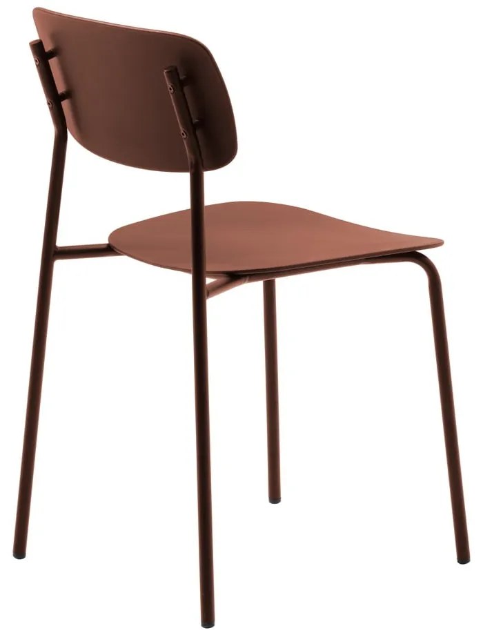 Terrakotta színű étkezőszék szett 2 db-os Kirkland – Unique Furniture
