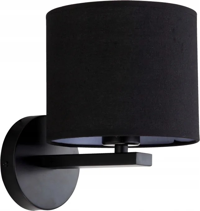 Klasszikus fekete Cecina fali lámpa, univerzális falra szerelhető lámpa, folyosóra