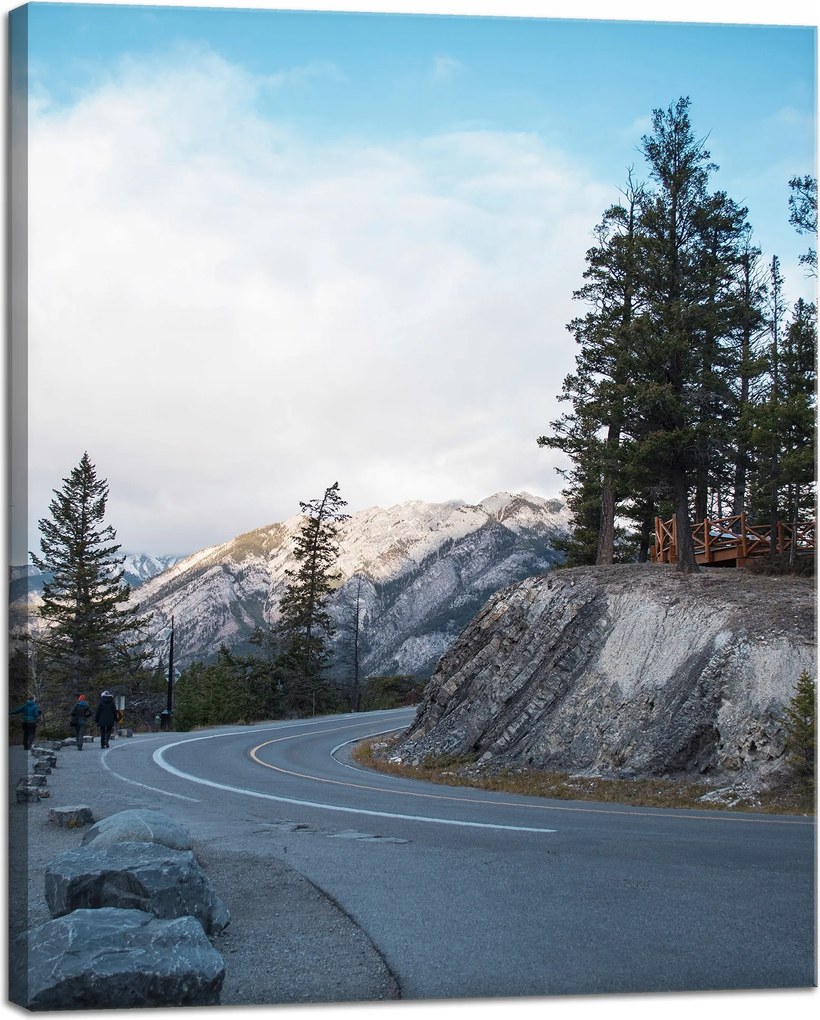 Vászonkép Természet Görbe hegyi út 40x50