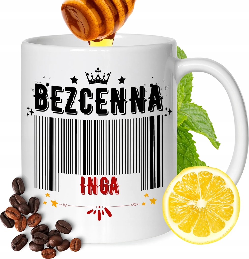 Bögre Inga Barátnő Feleség Ajándék Nyomtatott Fehér 330ml