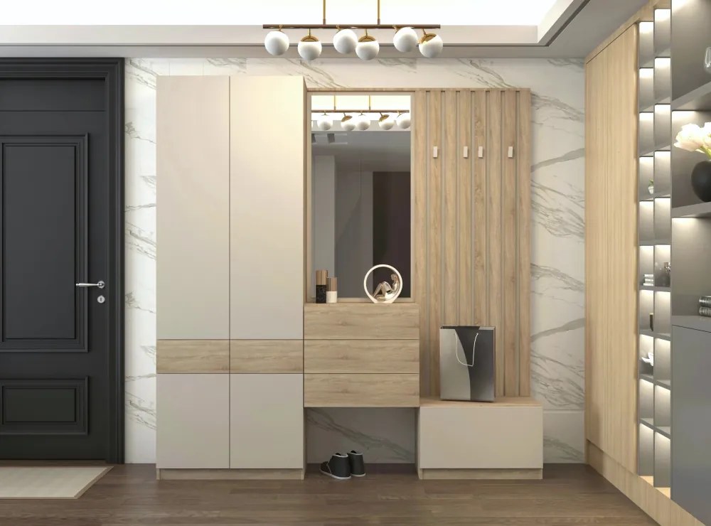 Akasztó, sonoma tölgy/kasmír, VERTIO WIE67