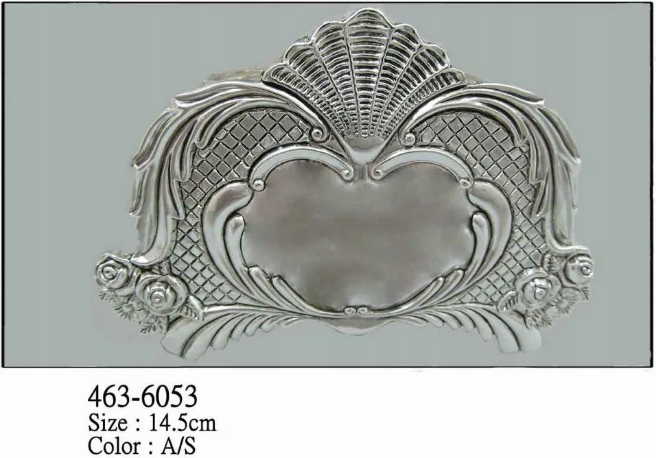 Ezüst bevonatú fém szalvétatartó