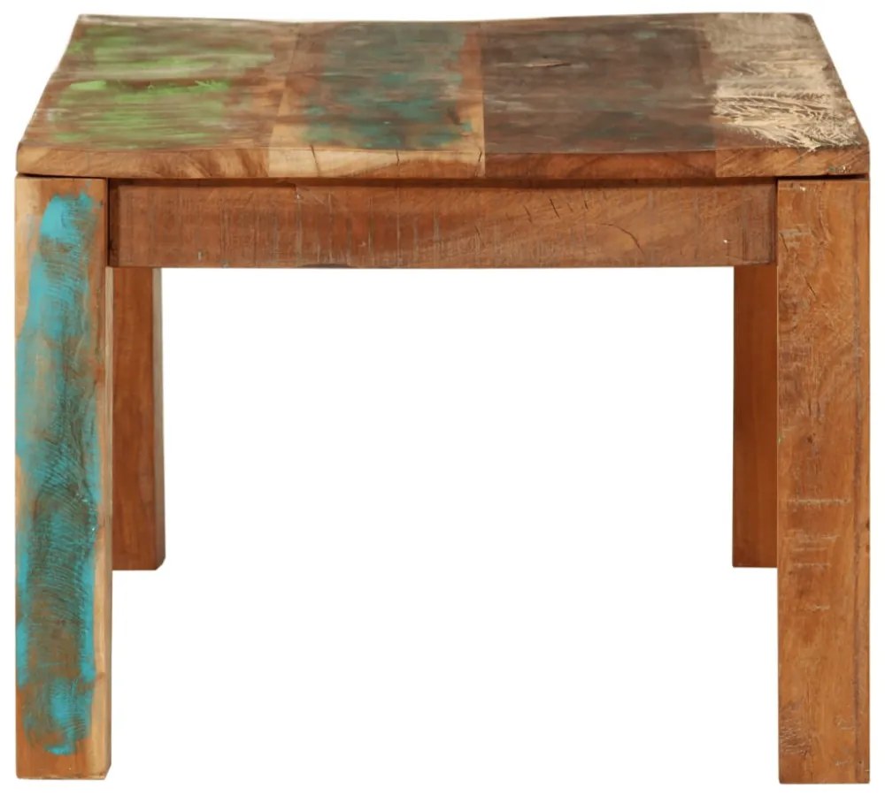 vidaXL dohányzóasztal 110x55x40 cm Tömör, újrahasznosított fa