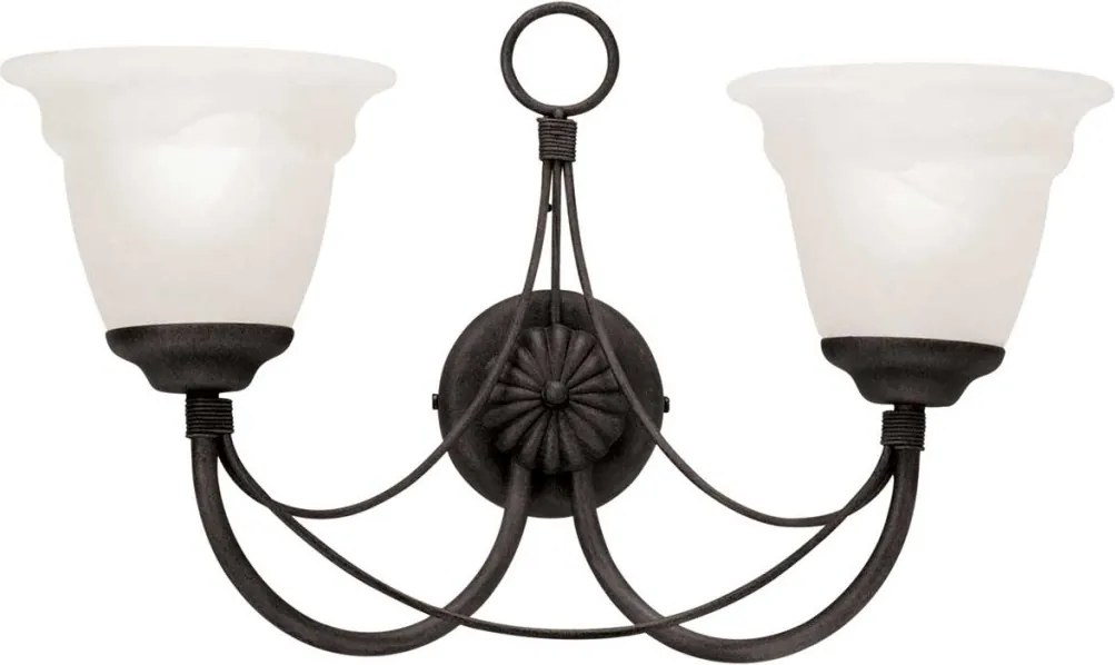 Elstead Lighting CARISBROOKE CB2-BLACK Fali lámpa 2x60W/E14