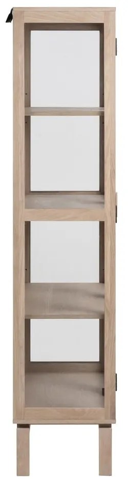 Natúr színű tálalószekrény tölgyfa dekorral 80x180 cm Linley – Actona