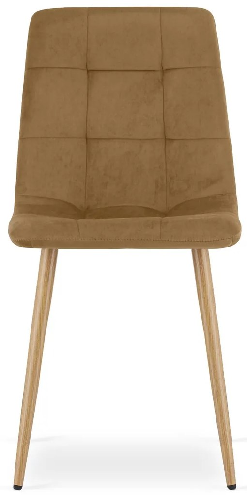 Barna bársony szék KARA