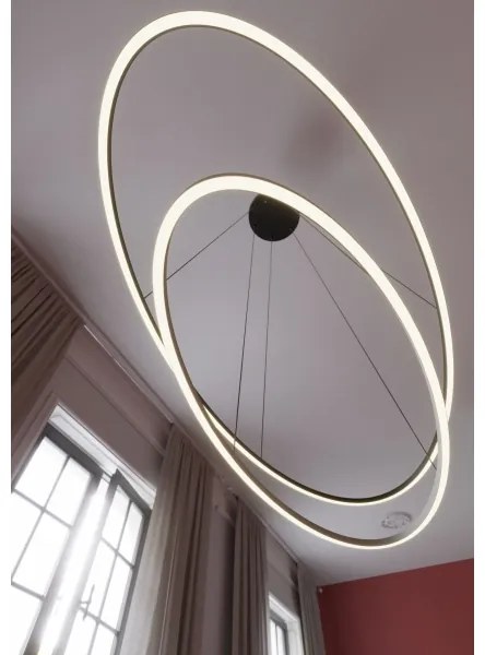 Redo 01-3343 - LEO LED dimmelhető kábelen függesztett csillár LED/115W/230V fekete