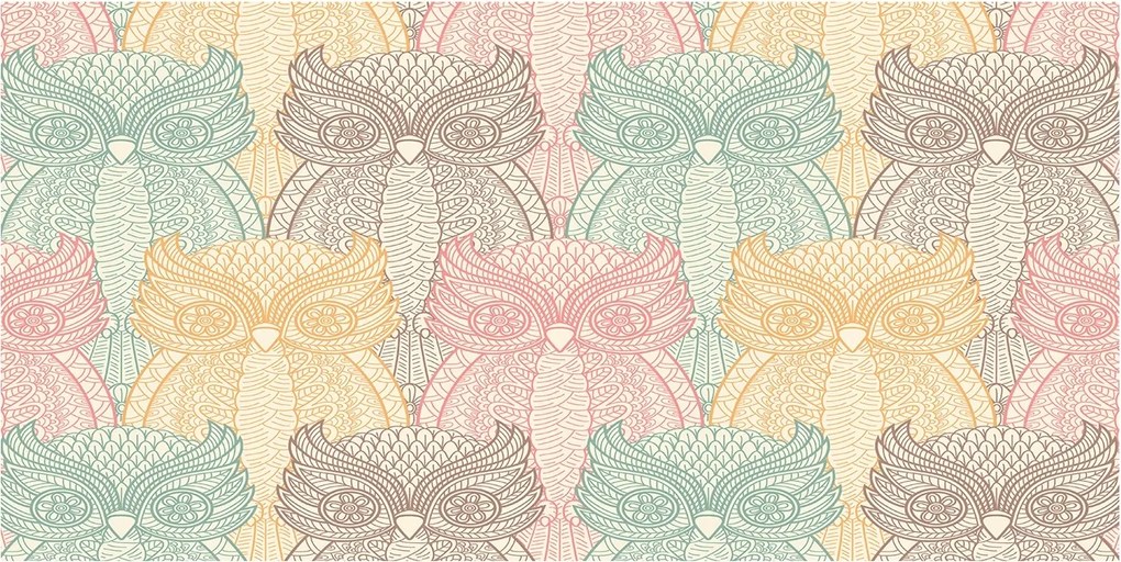 Fotó-kép fotó edzett üveg Baglyok 140x70