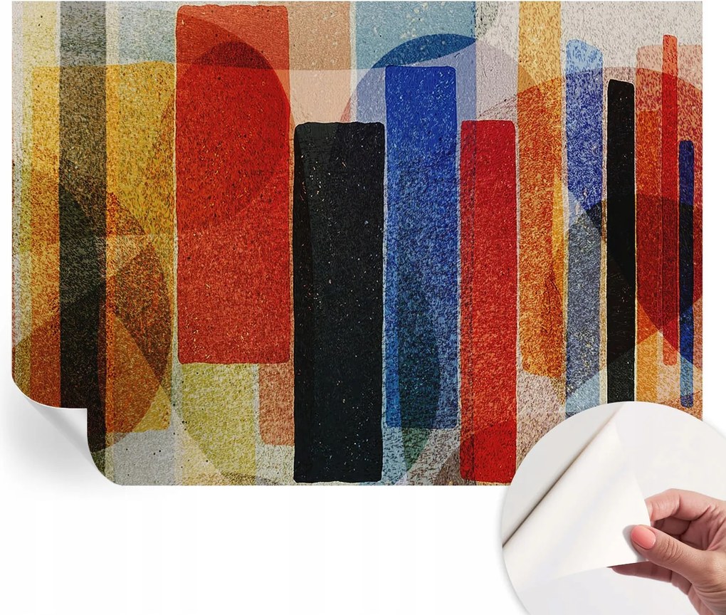 Design fali fotótapéta öntapadós geometrikus formák 208x146