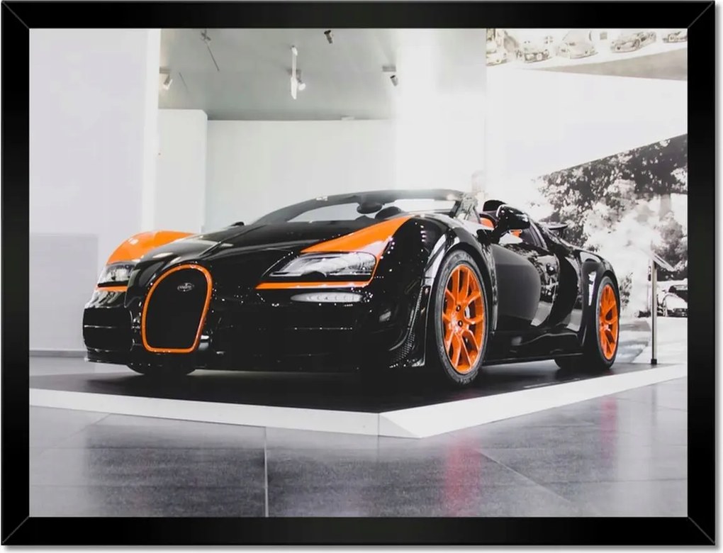 Poszterek keretben 40x30 Bugatti Autó