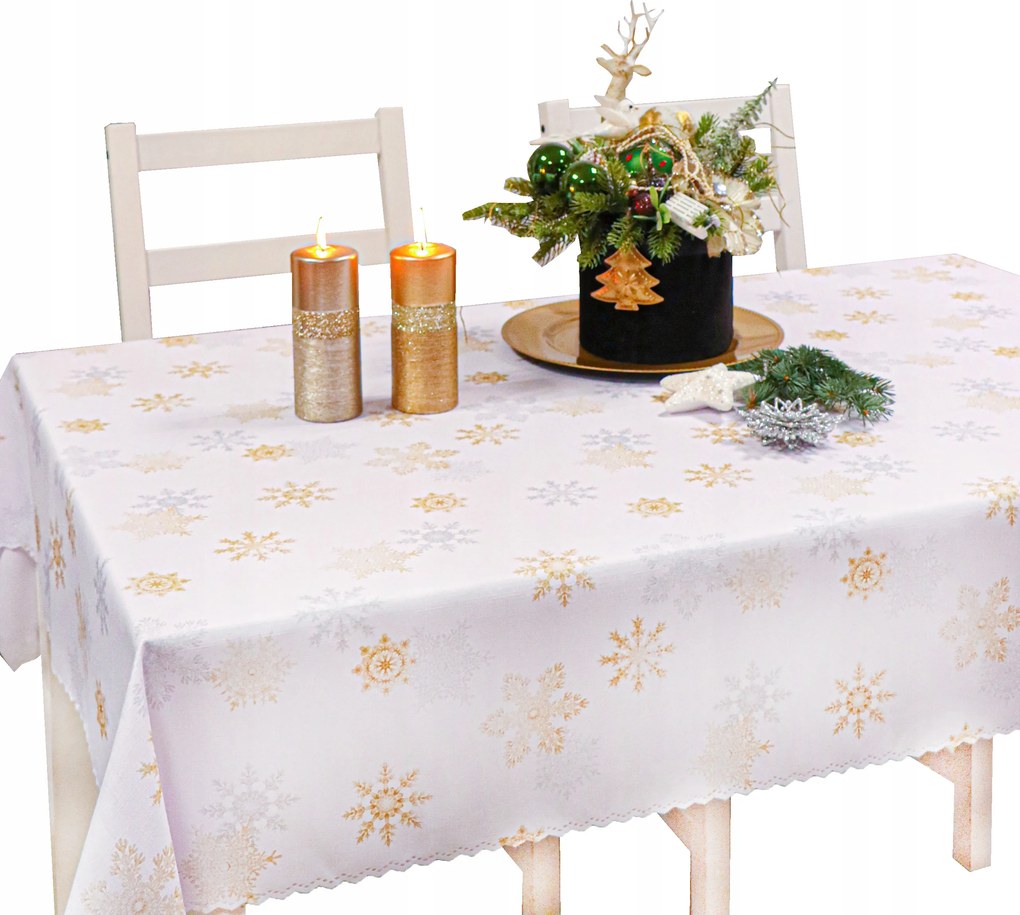 abrosz 200x140 fehér karácsonyi LM22 wz 104