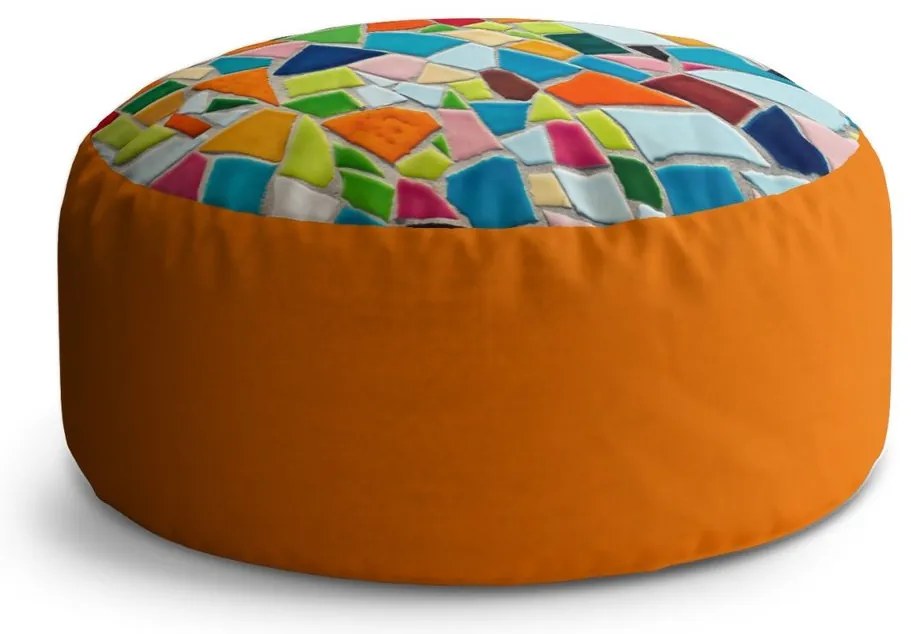 Circle zsámoly színes mozaik, színes