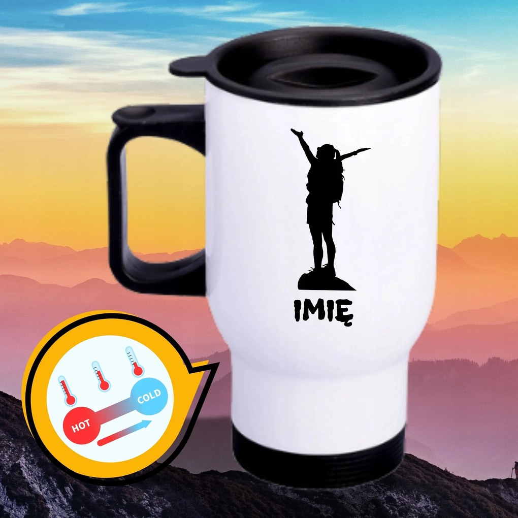 Bögre Fehér Thermo Vicces Ajándék A Neved