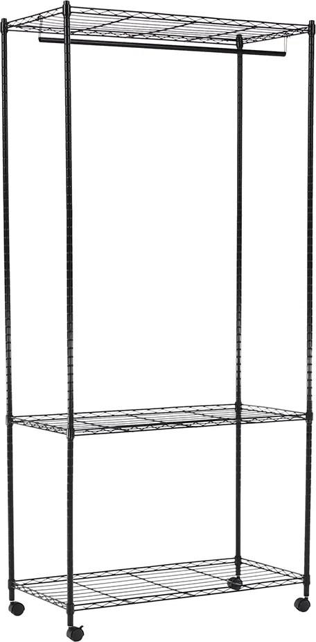 Mozgatható akasztó, fekete, VERDONE