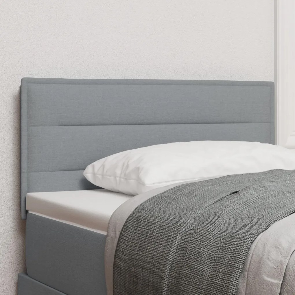 Fejtámla Vonalak Mintával Világosszürke 90 cm Szövet