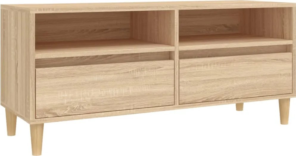 vidaXL sonoma tölgyszínű szerelt fa TV-szekrény 100x34,5x44,5 cm