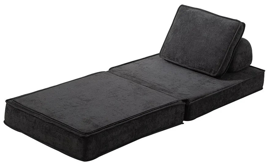 CALMERO kinyitható, multifunkciós kanapé - fekete
