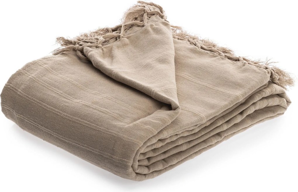 Elegáns, stílusos ágytakaró rojtokkal az ágyhoz