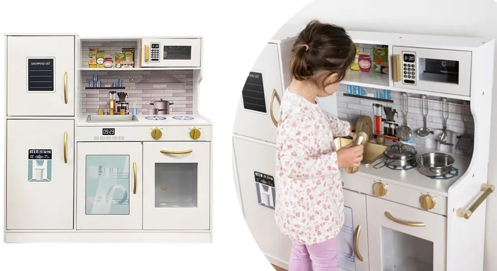 Fa játékkonyha, kiegészítőkkel