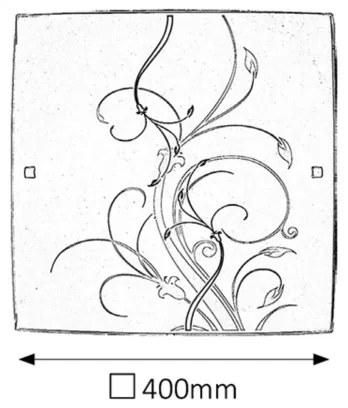 Rabalux 3693 - Mennyezeti lámpa ELINA 2xE27/60W/230V