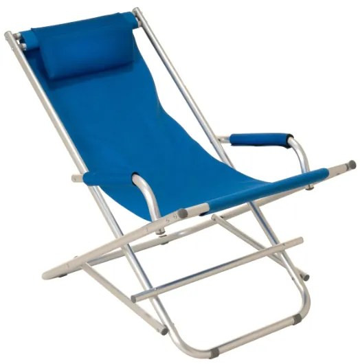 Összecsukható szék alumínium kék