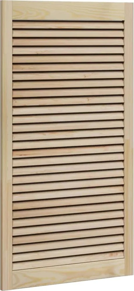 vidaXL Széfajtó ajtóval Természetes 110 x 2,1 x 59,5 cm Tömör fenyőfa
