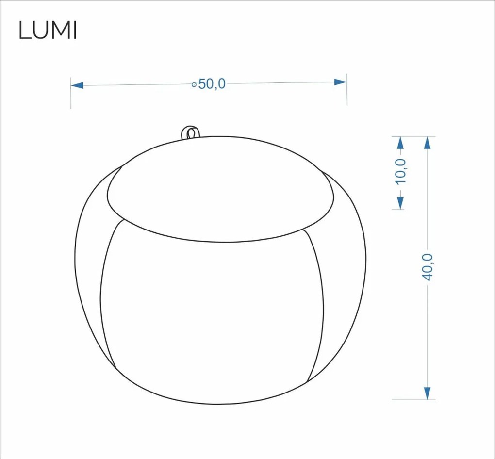 Lumi puff bézs tárolórésszel