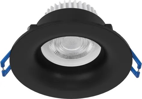 Eglo 902273 -LED fürdőszobai süllyesztett mennyezeti lámpa SALABATE LED/4,9W/230V átm.8,8cm IP65 fekete