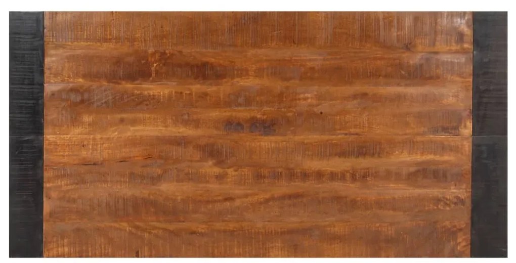 Tömör nyers mangófa étkezőasztal 140 x 70 x 76 cm