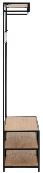 Előszobafal SARON tölgy/fekete