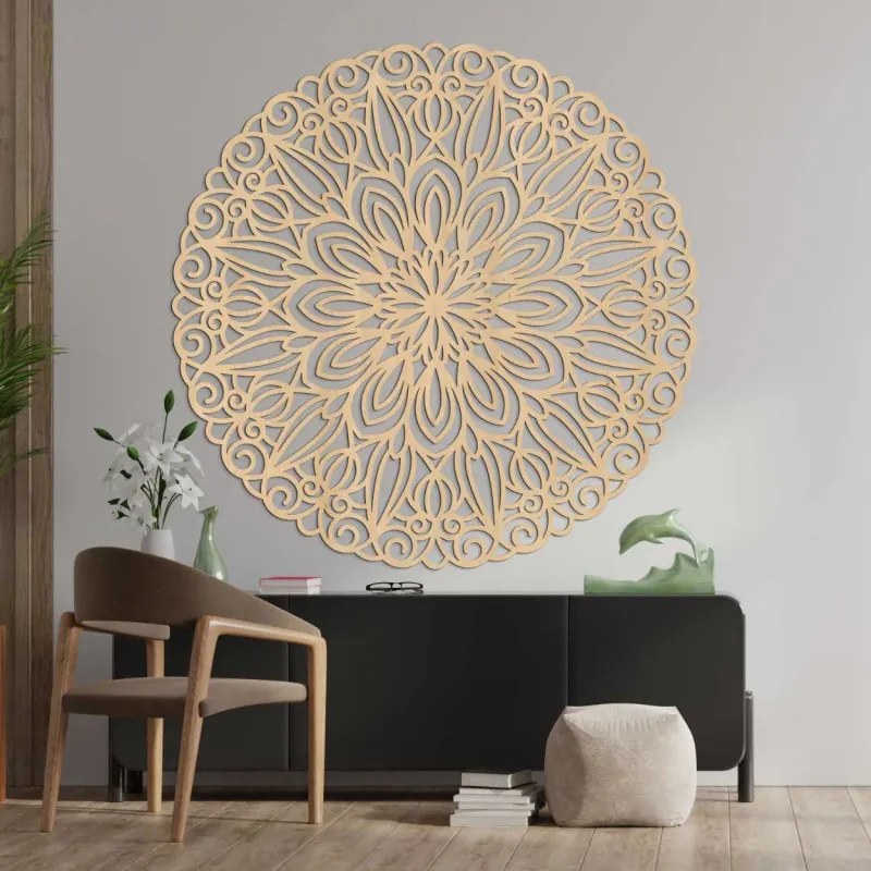 Faragott fali mandala, az idő virága - ORIN